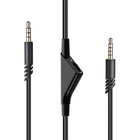 Câble Audio pour Casque de Jeu, Rallonge Stéréo à Volume Réglable de 2m pour Astro A10 A40 A30, Durable pour les Joueurs (1/5)