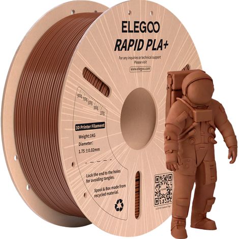 Elegoo Rapid PLA+ Braunes Filament 1 kg (1/3)
