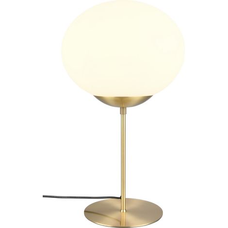 Lampada da tavolo FOMENTO ottone opaco sfera vetro E27 (1/5)