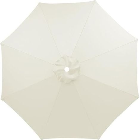 Auvent De Remplacement pour Parasol 3.0m8 Baleines, Toile De Parasol Déporté Remplacement Pour Cour, Jardin, Plage, Protection UV (1/5)