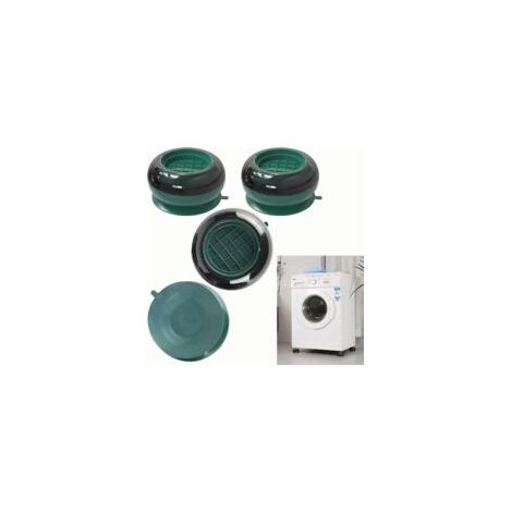 Anti-Schock-Füße für Waschmaschinen – Grün, 1 Set (4er-Pack), Größe 7,6 x 4 cm, universelle Anti-Rutsch-Matten, Stoßdämpfer für Waschmaschinen, Trockner, Kühlschränke und Möbel