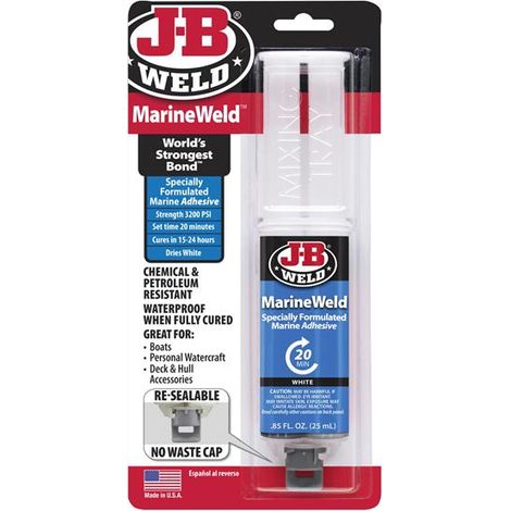 J-B Weld MarineWeld Epoxy Syringe 25ml - Strong & Waterproof