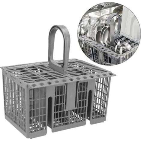Panier à couverts universel grand modèle pour lave-vaisselle Hotpoint 99673-8729, C00257140, C00386607, gris (1/4)