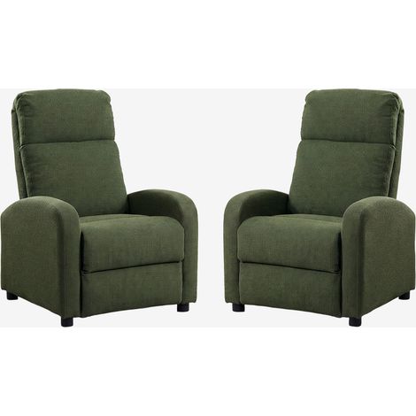 Pack de 2 fauteuils inclinables rembourrés Libuliana SKLUM (1/5)
