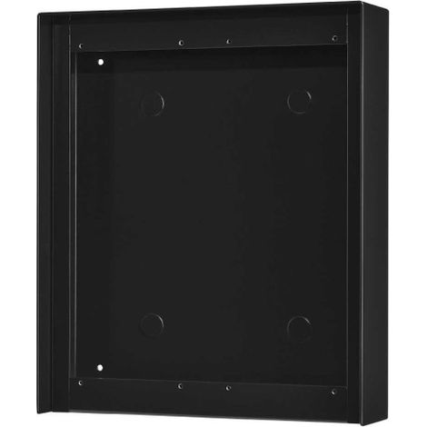 Cadre saillie avec visière anti-pluie, finition noire satin pour 2 x GF3FB - AIPHONE GT203HBB