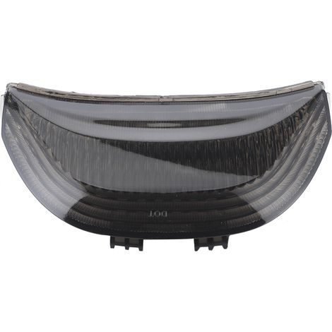Qiilu Motorrad-LED-Rücklicht, 12V, getönte Linse, integrierte Blinker, passend für CBR600RR/CBR1000RR