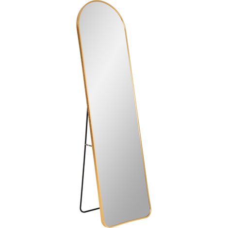 Miroir sur pied en aluminium MADRID – L 40 x H 150cm-Beige (1/5)