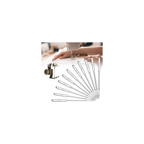 12 aghi per macchina da cucire, 60 robuste penne a sfera universali, adatte per aghi per macchine da cucire Brother, Janome e Singer, modelli 65/9, 75/11, 80/12, 90/14, 100/16 e 110/18, acc - Crezuo