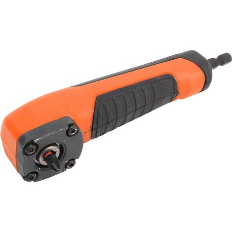 Tournevis électrique multifonction orange, outil de coupe d'angle puissant et ultra-fin, pour visserie et bricolage, modèle compact (1/5)