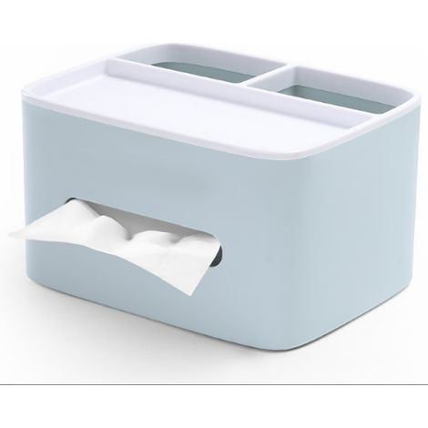 Multifunktionale PVC-Taschentuchbox, quadratische Aufbewahrungsbox, geeignet für Stifte, Fernbedienungen, Taschentücher usw.