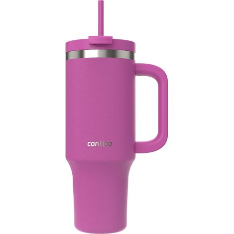 Contigo Bottiglia termica 1200 ml con manico e cannuccia  Borraccia isolata in acciaio inossidabile con coperchio  Raffredda per 29 ore  Tazza termica  Senza BPA  Galactic (1/5)