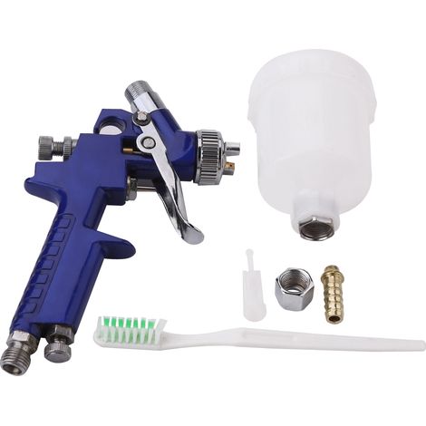 Kit de pistolet à peinture pneumatique HVLP à gravité pour mini-voiture, buse de 1,0 mm, 100 cm³ (1/5)