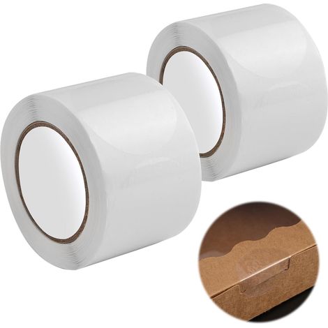 1000 Pièces 38 mm Autocollants Ronds Transparents Imperméables Étiquettes Autocollantes Rondes en PVC Transparent, pour Emballage, Enveloppes, Boîtes Cadeaux (1/5)