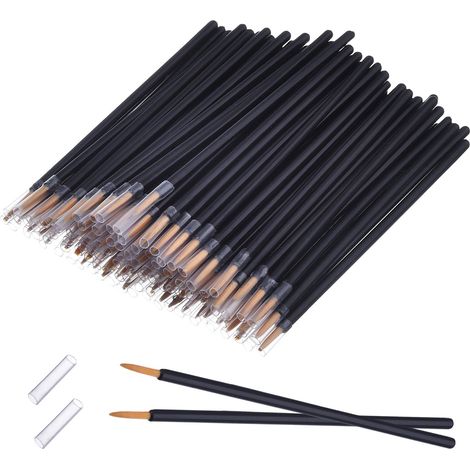 Lot de 100 pinceaux applicateurs jetables pour eyeliner, outils de maquillage pour les yeux (1/5)