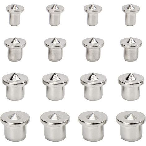 16 pièces Alignement de Bois Pointe Centrage de Goujon Outil de Centrage de Goujon pour le Travail du Bois au Centre de la Goupille, 6 mm 8 mm 10 mm 12 mm (Solide) (1/5)