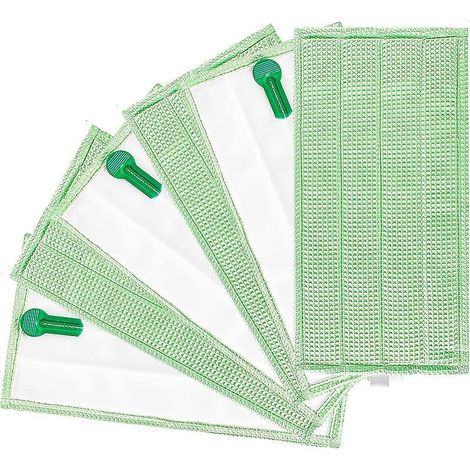 FOREHILL Confezione da 6 panni in microfibra di ricambio per Folletto SP600 SP600S, compatibili con Folletto Aspira Puli Lava Green