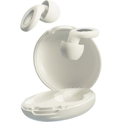 Bouchons d'oreilles antibruit pour dormir, réduire le bruit au travail, pendant les études ou en voyage. Confortables et blancs. (1/5)