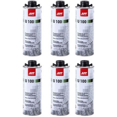 Blackson - Produit anti gravillon - Noir - Carrosserie - 6 x bidons 1L - APP U100