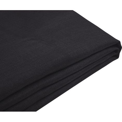Bettrahmenbezug FITOU 180 x 200 cm Schwarz