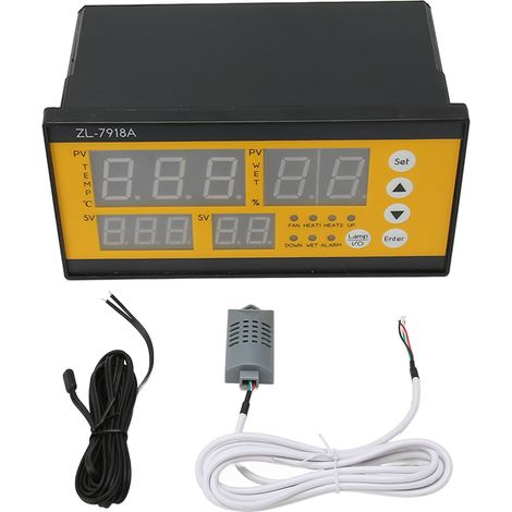 Contrôleur d'incubateur d'œufs, contrôle de la température et de l'humidité, couveuse précise et entièrement automatique, 100 à 240V