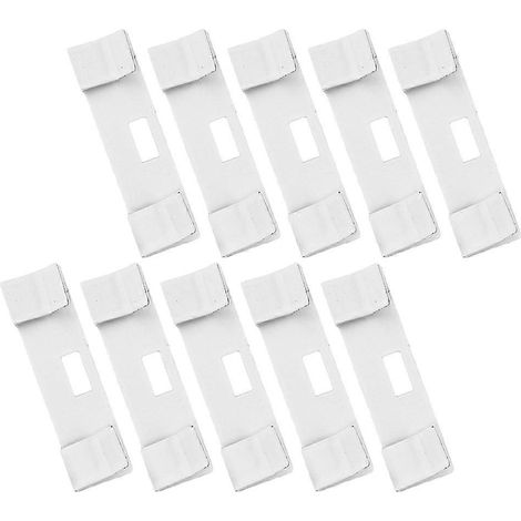 Lot de 10 protège-lames métalliques pour stores verticaux, pièces de rechange pour stores. (1/5)