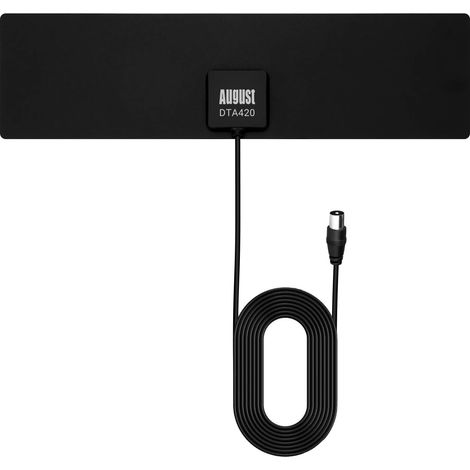 DTA420 Antenne TV Intérieur Puissante TNT HD - Haut Gain Extra Plate (1/5)