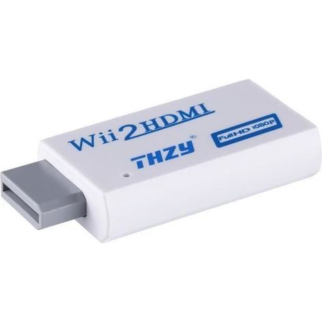 Hot THZY Wii HDMI 720P/1080P Convertisseur HD Upscaling Sortie Video audio adaptateur - Supporte tous les modes d'affichage Wii (1/4)