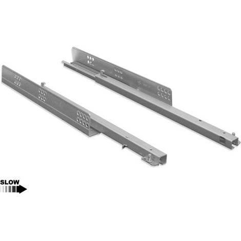 Guías para cajones Ocultas Slippe de extracción parcial con cierre suave - 490mm