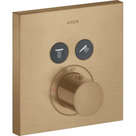 hansgrohe AXOR Starck ShowerSelect Termostato cuadrado empotrado (1/2)