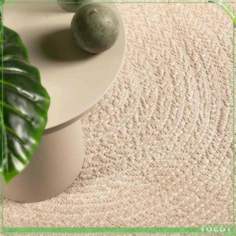 4010401 Tapis ZIZUR beige 60x110 cm aspect de jute intérieur extérieur (1/5)