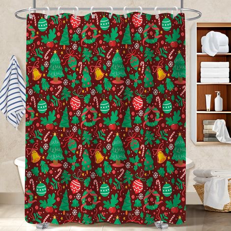 Voile de douche fluide en polyester 180x180 tendance protection douche pour baignoire d’angle (1/5)