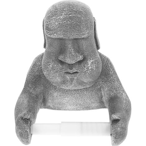 Porte-papier toilette créatif en résine forme de statue Moai (1/5)