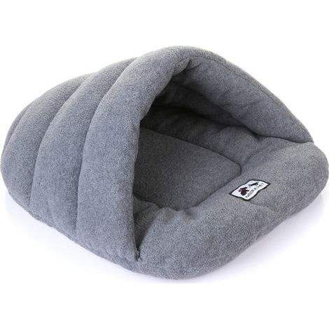 Panier pour Chien Sac de Couchage de Chat Chat Nid Chaud Lit pour Animal de Compagnie Grotte pour Chat, Gris, S (1/5)