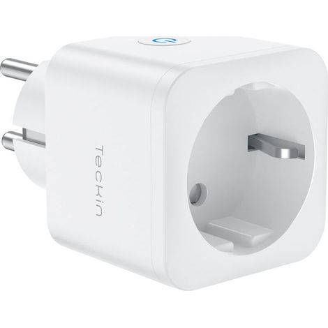 Prise connectée WiFi 16A – Compatible Alexa, Google Home, Siri – Commande vocale, contrôle à distance, minuterie – 3680W – Tension AC 100-240V (1/5)