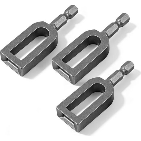 Set of 3 wire drill bits, 1/4" hex shank (1/5)