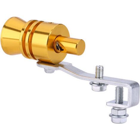 Silencieux d'échappement turbo doré pour voiture, sifflet, silencieux, simulateur de soupape de décharge automatique L