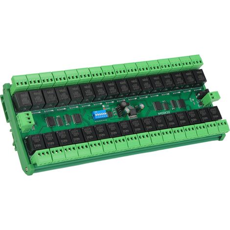 Carte d'extension, module relais 32 canaux RS485, télécommande, automate programmable, rail DIN 24 V (1/5)