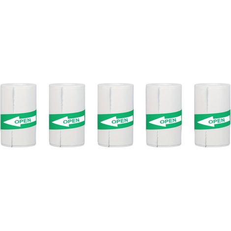 15 rouleaux de papier autocollant thermique pour mini-imprimante d'autocollants, comprenant 9 rouleaux de couleur et 6 rouleaux blancs. Papier autocollant thermique pour mini-imprimante, 57 x 25 mm. (1/5)