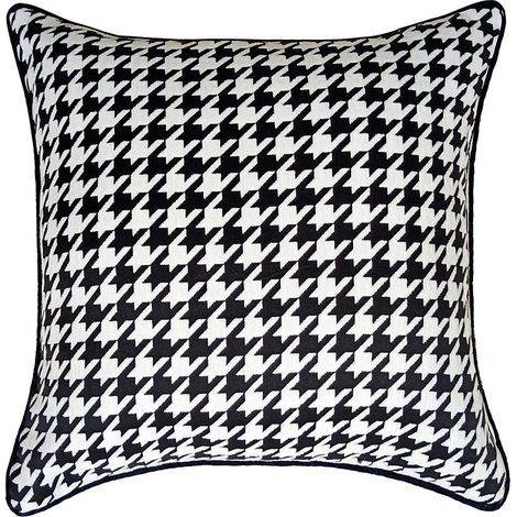 Housses de coussin décoratives pour canapé et canapé Motif élégant pour le salon Decoration Maison Salon Chambre pour Canapé (55 x 55 cm, pied-de-poule) (1/5)