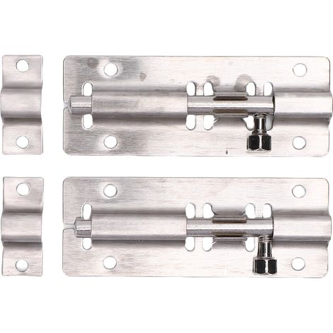 Chiusura per porta scorrevole in acciaio inox 304, robusta porta scorrevole tipo fienile con lucchetto per armadi, ripostigli e bagni.