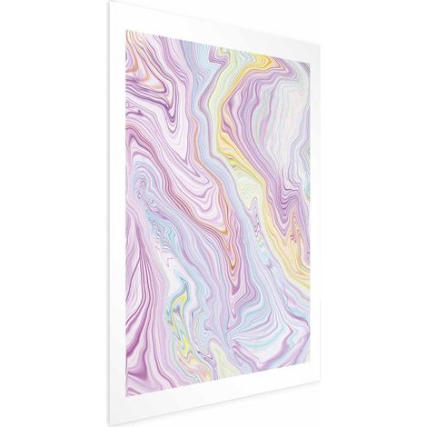Poster – Bunter Traum – abstrakte Formen in Pastellfarben (1/4)