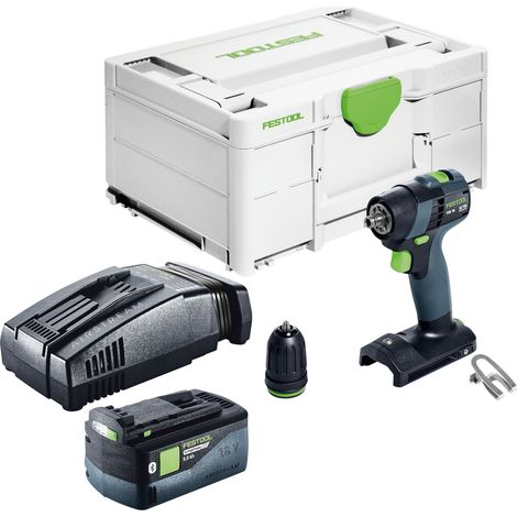Trapano avvitatore a batteria Festool TXS 18-Basic 18 V 40 Nm brushless + 1x batteria ricaricabile 5,0 Ah + caricatore rapido + systainer