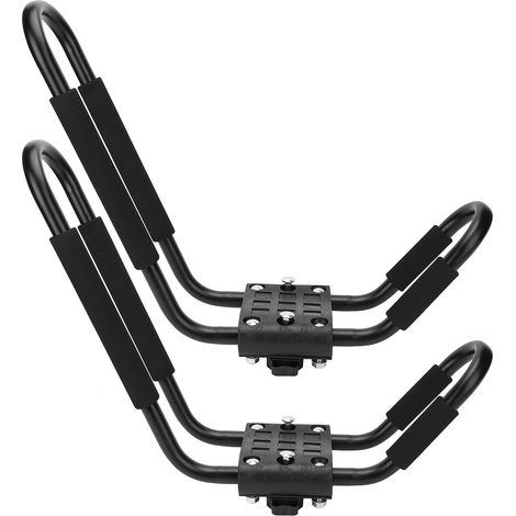 Porte-kayak et canoë 1 paire, support de transport pour toit de voiture avec accessoires de fixation (1/5)