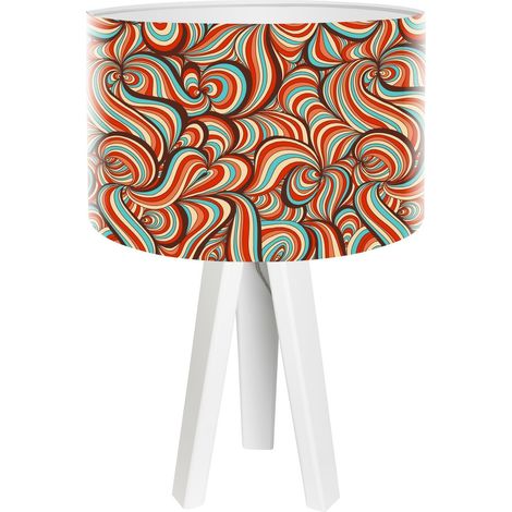 Lampe de chevet stamps foto-061 - Blanc, multicolore (1/3)
