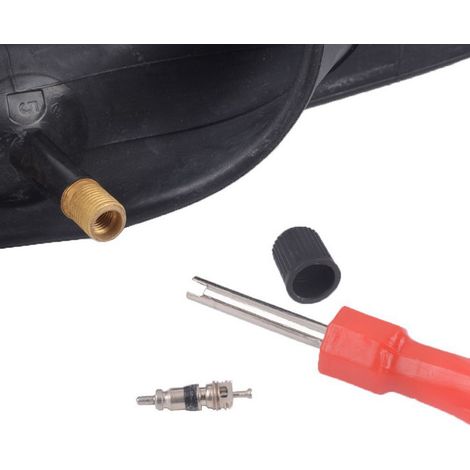 5 Unités Clé à Valve Durable pour Réparation de Roues, Outil de Changement de Corps de Valve