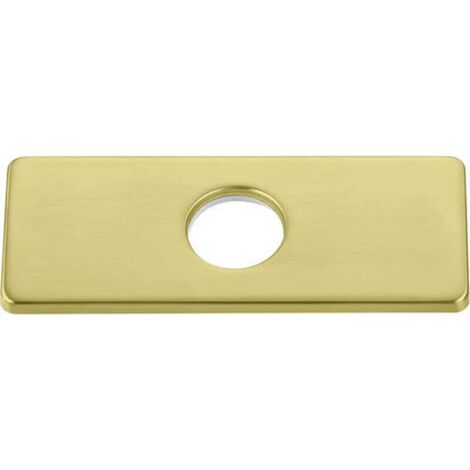 1PC or Plaque de trou d'évier de cuisine pour robinet de salle de bain, lavabo, rosace de robinet en nickel brossé
