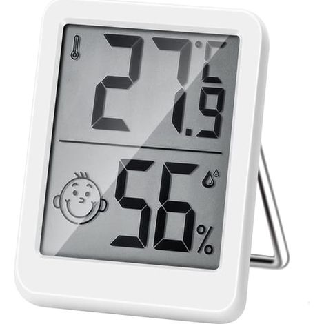 Thermomètre Hygromètre Intérieur Digital à Haute Précision, Moniteur de Température et Humidimètre, Thermo Hygromètre Indicateur du Niveau de Confort (1/5)