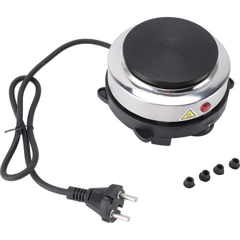 Petite plaque chauffante électrique 500W en acier inoxydable, 6 vitesses, température réglable, brleur de théière pour Moka, prise ue 220V (1/5)