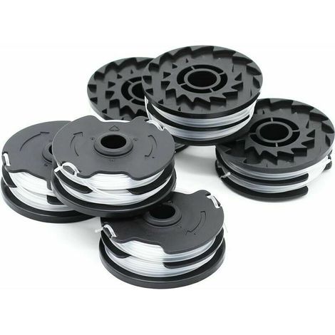 [NEVER USED]  Set of 6 replacement line spools for LIDL Parkside PRTA 20-Li A1, B2, C3, PRT 550 A1, A3, PRT 300 A1 cordless brushcutter - 2 x 4 m 1.6 mm