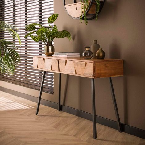 Console d'entrée en bois avec tiroirs DINO (1/5)